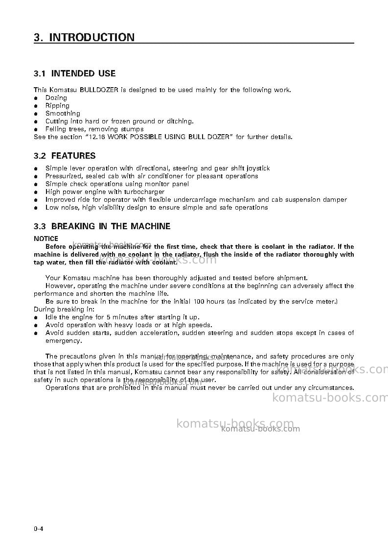 Komatsu d155a-5jpn Operation manual cover Page 5 Komatsu d155a-5jpn Operation manual cover Page 5