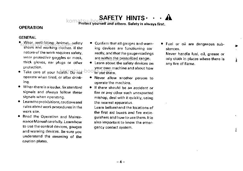 Komatsu wf450t-1jpn Operation manual cover Page 5