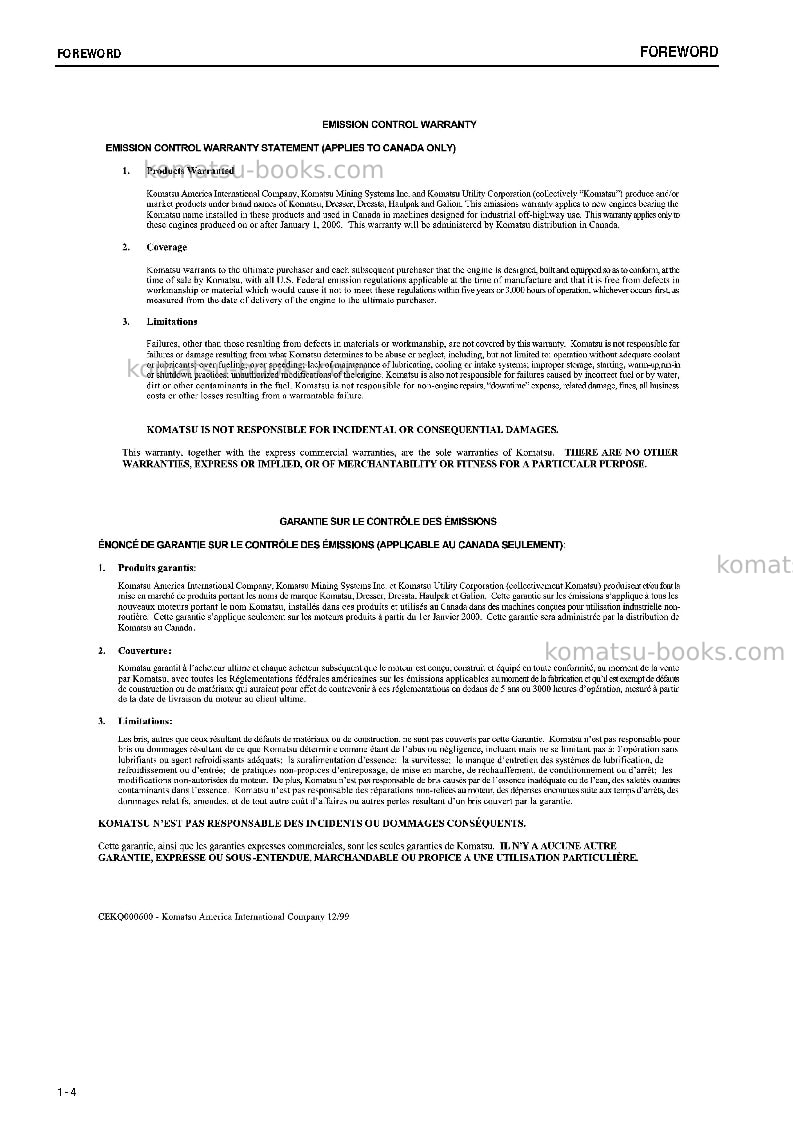 Komatsu d155ax-5jpn Operation manual cover Page 5