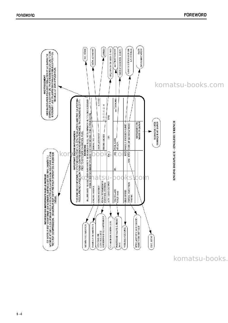 Komatsu br550jg-1jpn Operation manual cover Page 5 Komatsu br550jg-1jpn Operation manual cover Page 5
