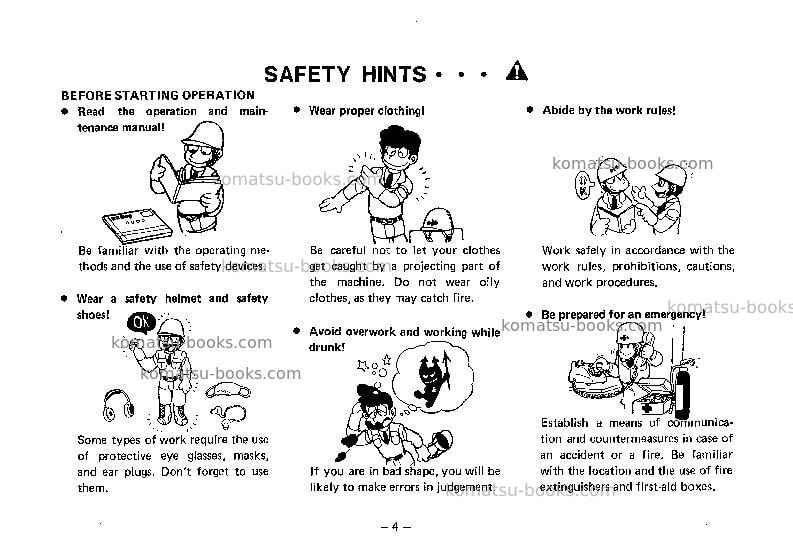 Komatsu ec210z-1jpn Operation manual cover Page 5