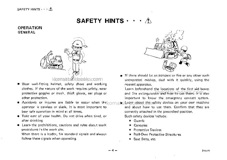 Komatsu d53a-16jpn Operation manual cover Page 5 Komatsu d53a-16jpn Operation manual cover Page 5