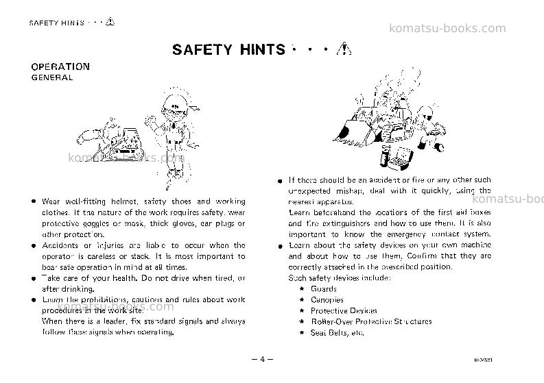 Komatsu d53s-16jpn Operation manual cover Page 5 Komatsu d53s-16jpn Operation manual cover Page 5