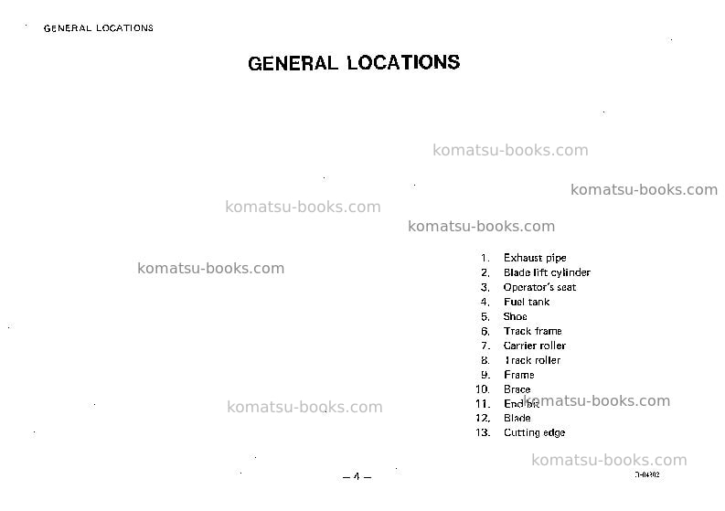 Komatsu d85p-18jpn Operation manual cover Page 5 Komatsu d85p-18jpn Operation manual cover Page 5