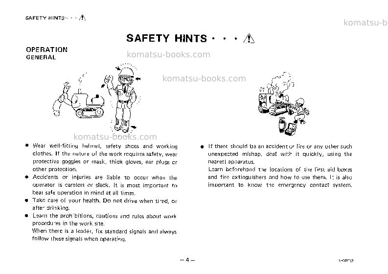 Komatsu d80f-18jpn Operation manual cover Page 5 Komatsu d80f-18jpn Operation manual cover Page 5