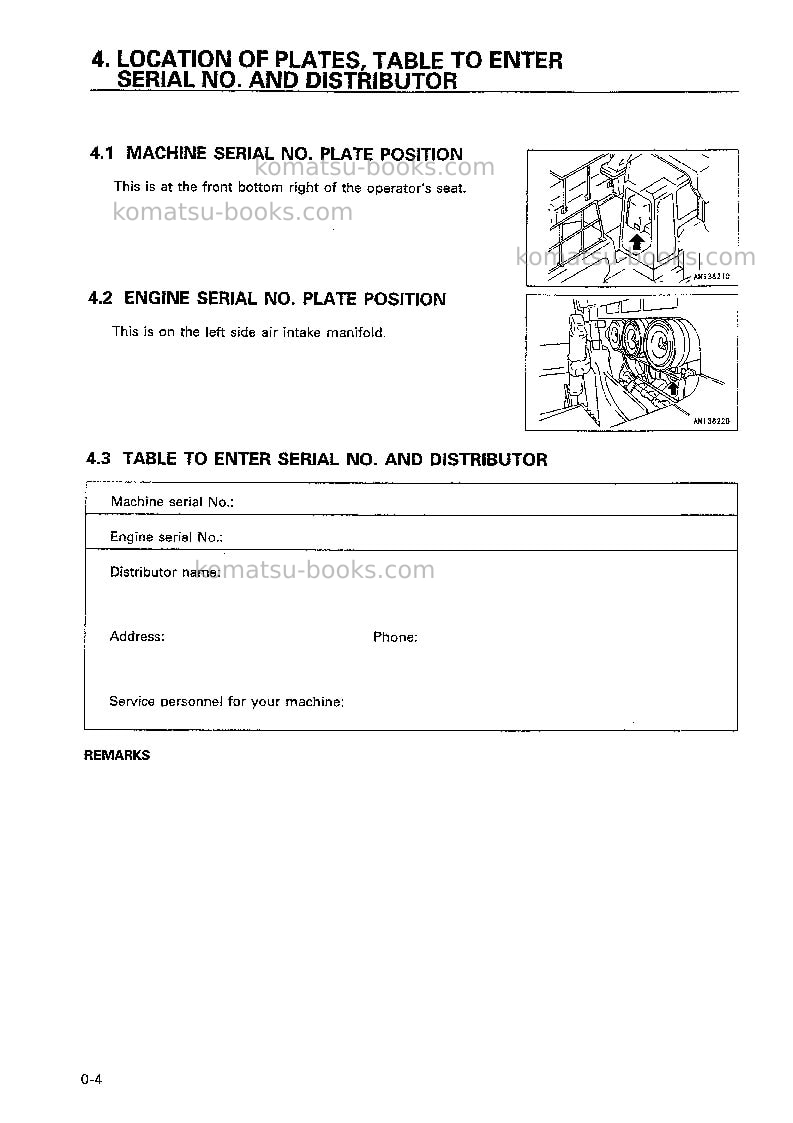 Komatsu d575ar-2jpn Operation manual cover Page 5 Komatsu d575ar-2jpn Operation manual cover Page 5