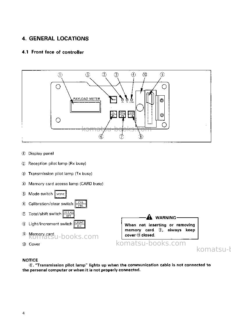 Komatsu hd465-5jpn-payload meter 2 Operation manual cover Page 5 Komatsu hd465-5jpn-payload meter 2 Operation manual cover Page 5
