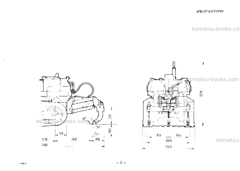 Komatsu drp075-1jpn-hydraulic ripper for d75s-5 Operation manual cover Page 5