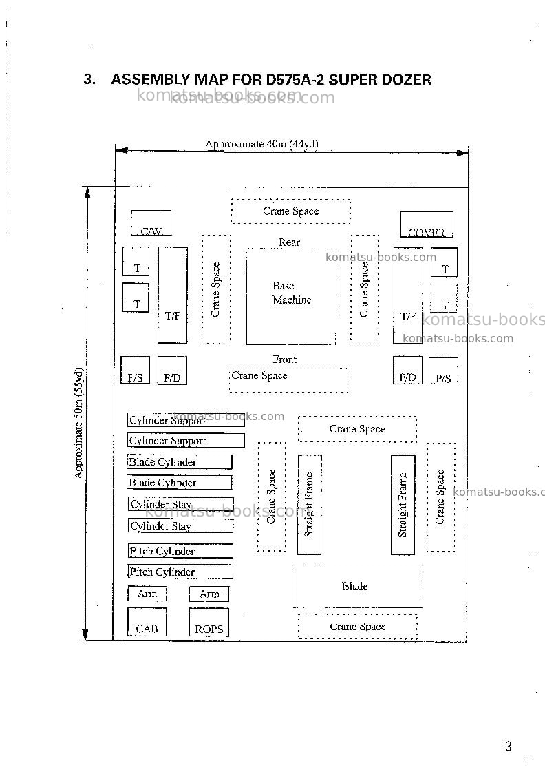 Komatsu d575a-2jpn-super dozer Field assembly manual cover Page 5 Komatsu d575a-2jpn-super dozer Field assembly manual cover Page 5