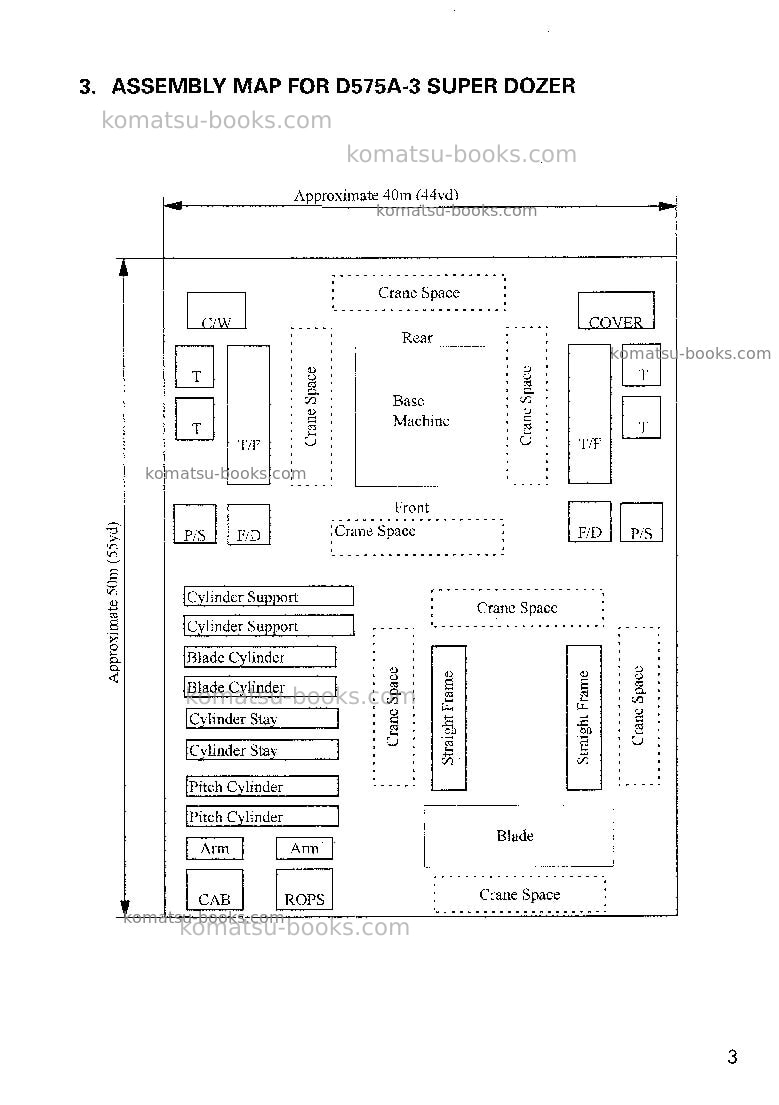 Komatsu d575a-3jpn Field assembly manual cover Page 5