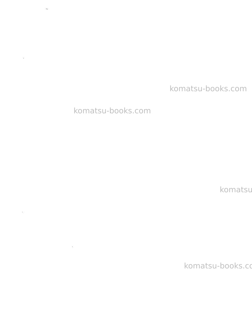 Komatsu pc600lc-6jpn Field assembly manual cover Page 5 Komatsu pc600lc-6jpn Field assembly manual cover Page 5