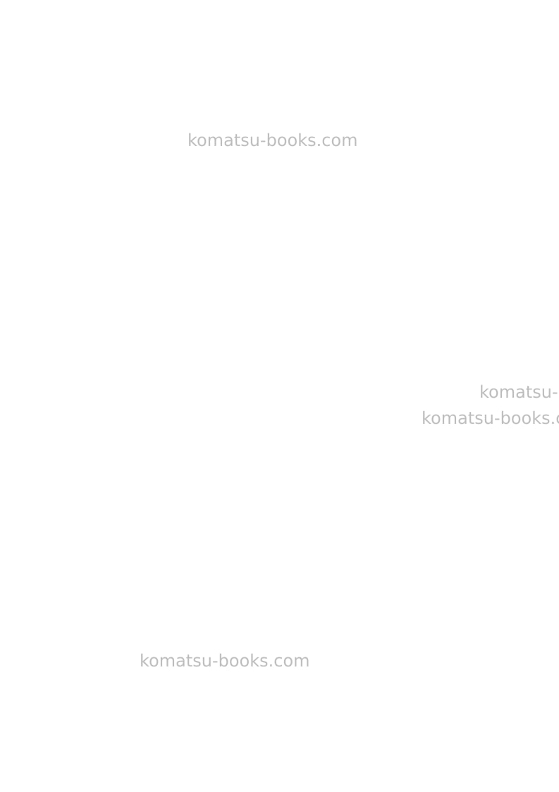 Komatsu d475a-3jpn-super dozer Field assembly manual cover Page 5