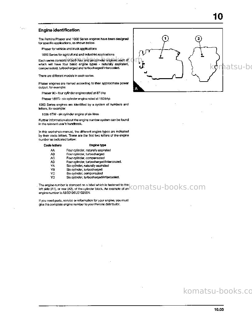 Komatsu 1006-6gbr-perkins-6t2 Repair & maintenance cover Page 5 Komatsu 1006-6gbr-perkins-6t2 Repair & maintenance cover Page 5