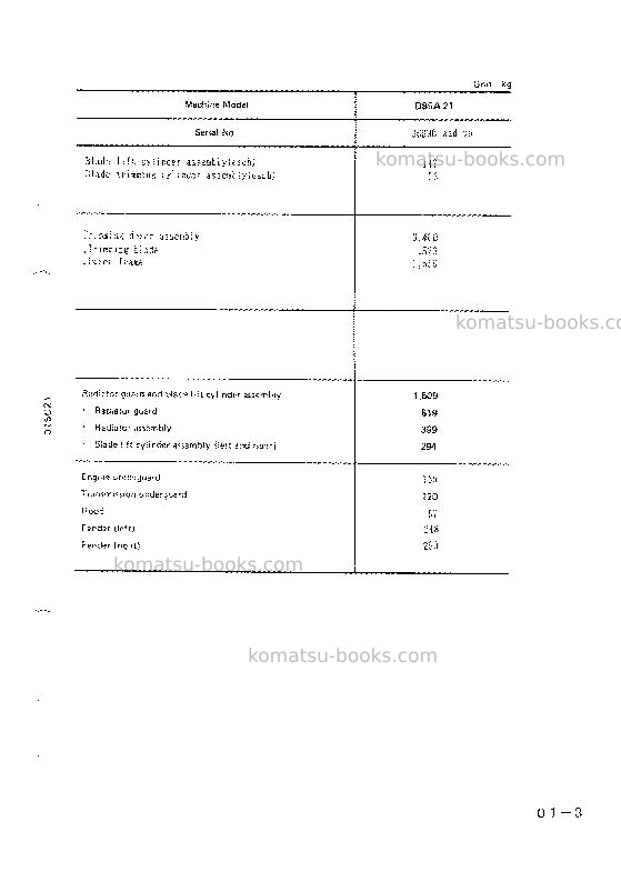 Komatsu d85a-21jpn-b Repair & maintenance cover Page 5