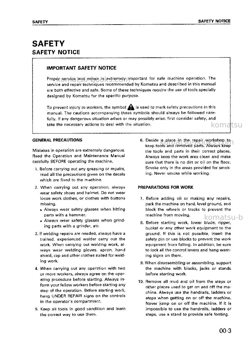 Komatsu wa120-3jpn-for indonesia Repair & maintenance cover Page 5