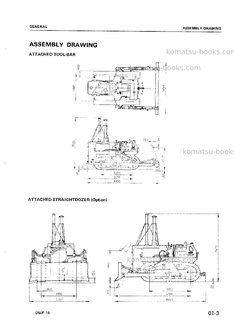 Komatsu d50f-16jpn Repair & maintenance cover Page 5