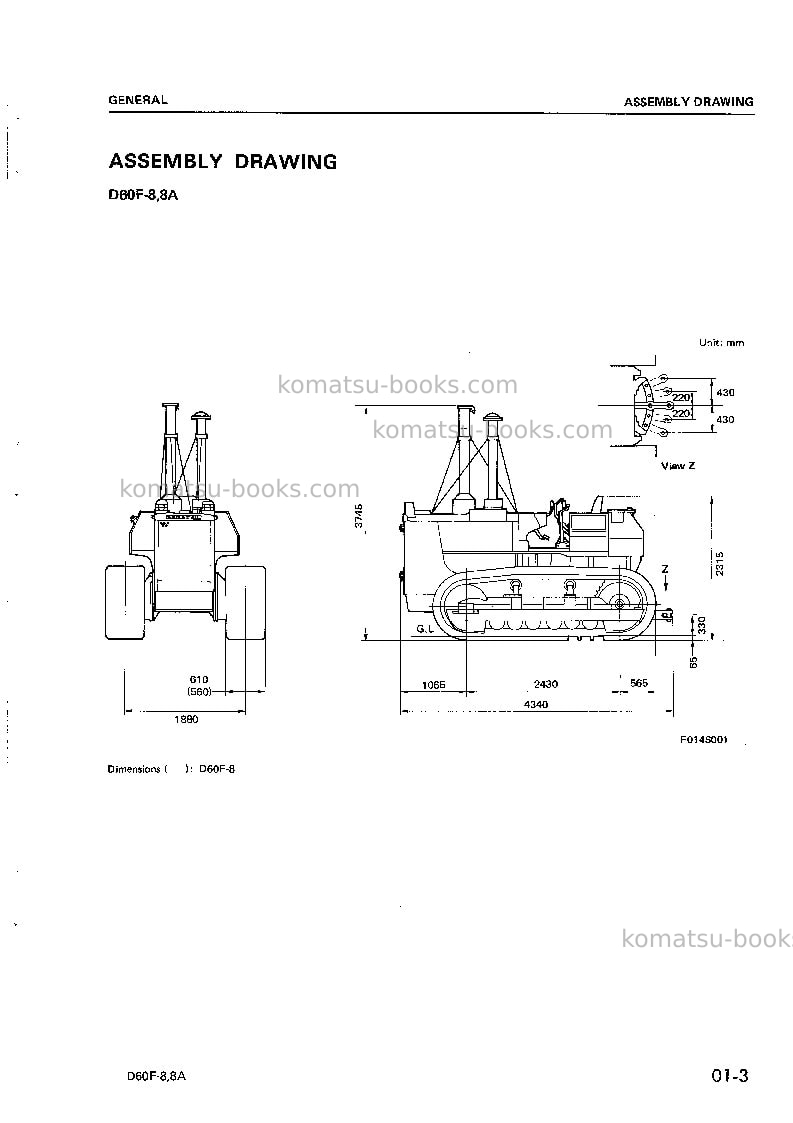 Komatsu d60f-8jpn-a Repair & maintenance cover Page 5