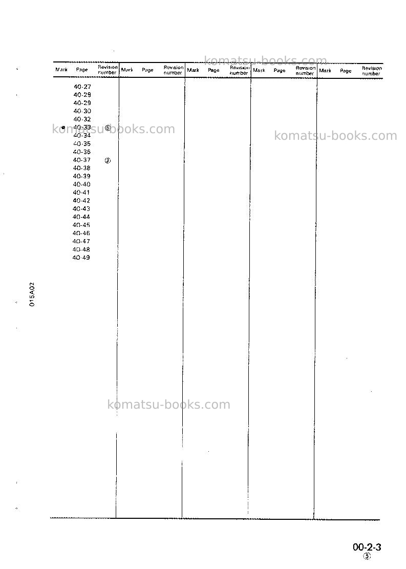 Komatsu d135a-2jpn Repair & maintenance cover Page 5 Komatsu d135a-2jpn Repair & maintenance cover Page 5