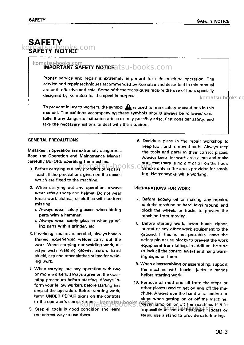 Komatsu cd60r-1jpn Repair & maintenance cover Page 5 Komatsu cd60r-1jpn Repair & maintenance cover Page 5