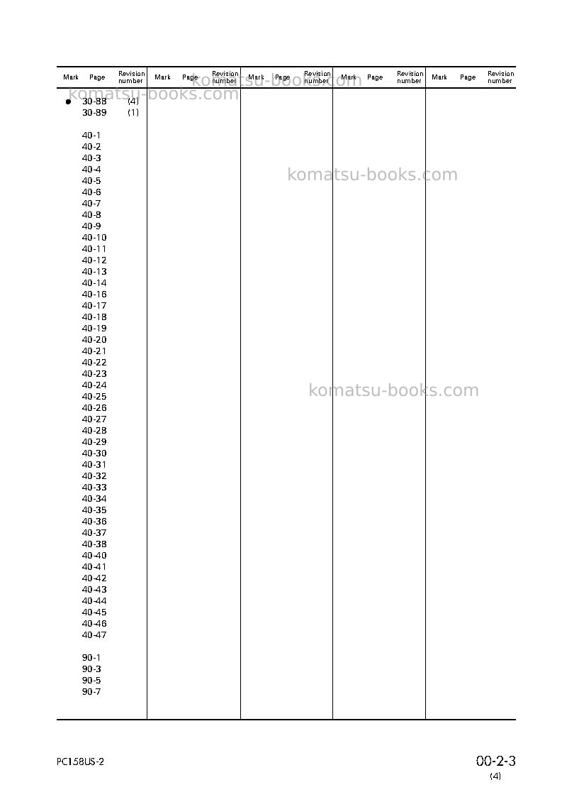 Komatsu pc158us-2jpn Repair & maintenance cover Page 5 Komatsu pc158us-2jpn Repair & maintenance cover Page 5