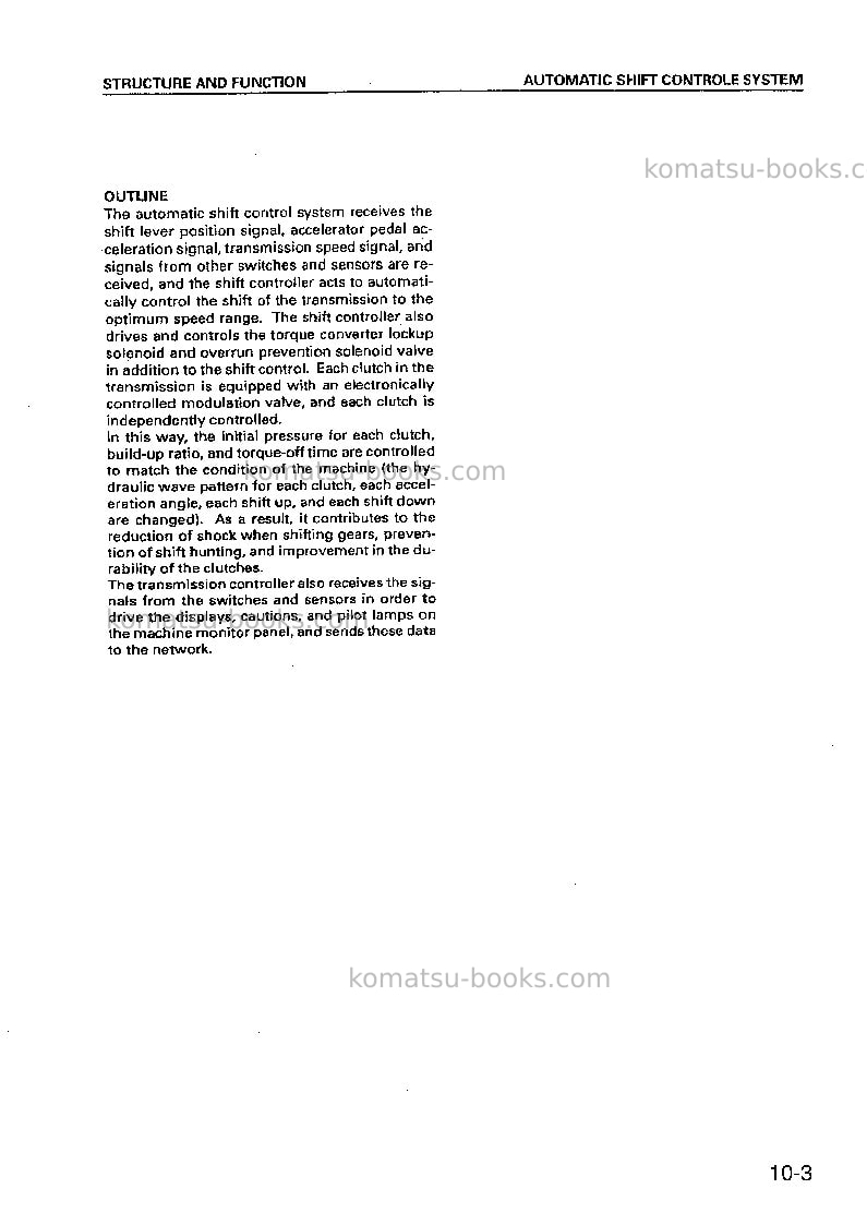 Komatsu hd325-6jpn-tm cntrl system Repair & maintenance cover Page 5