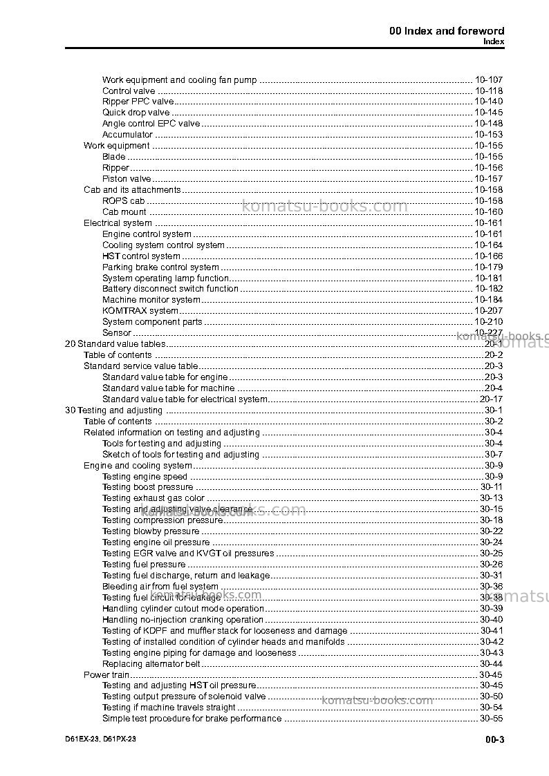 Komatsu d61px-23jpn Repair & maintenance cover Page 5 Komatsu d61px-23jpn Repair & maintenance cover Page 5