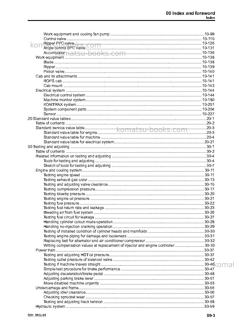 Komatsu d39exi-23jpn Repair & maintenance cover Page 5 Komatsu d39exi-23jpn Repair & maintenance cover Page 5