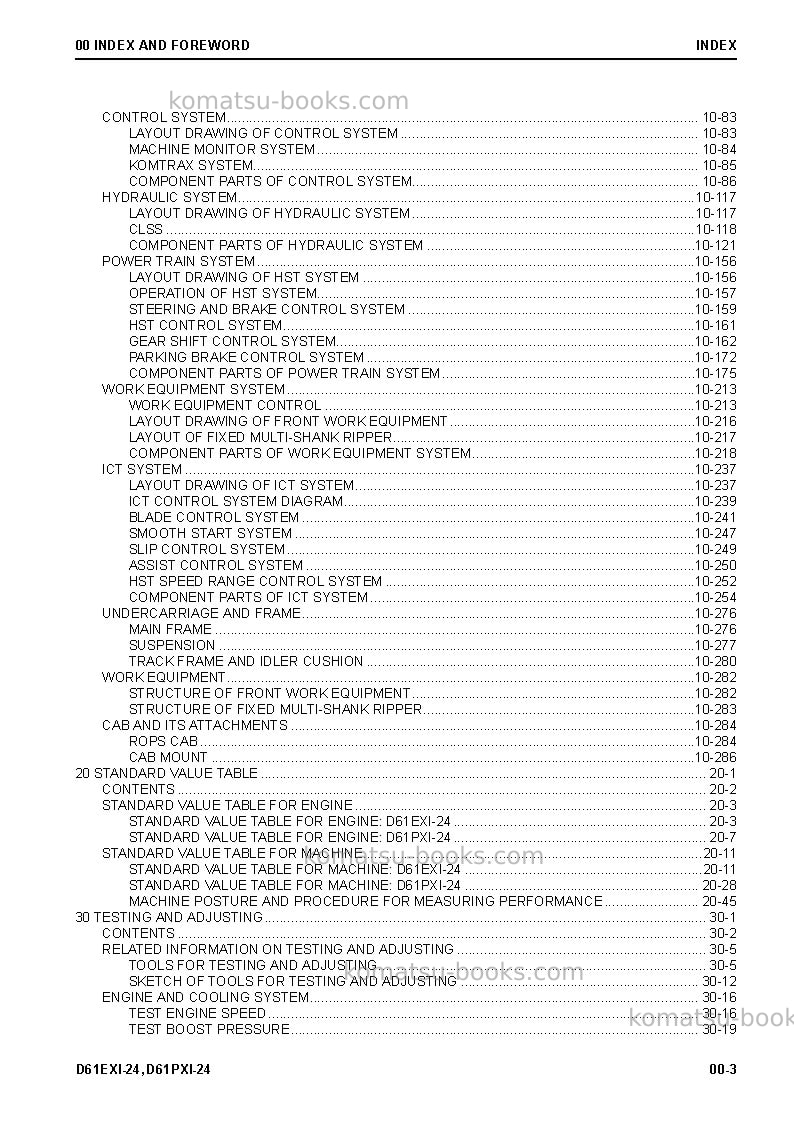 Komatsu d61exi-24jpn Repair & maintenance cover Page 5