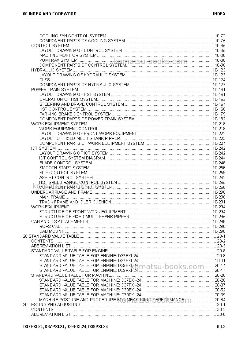 Komatsu d39exi-24jpn Repair & maintenance cover Page 5 Komatsu d39exi-24jpn Repair & maintenance cover Page 5