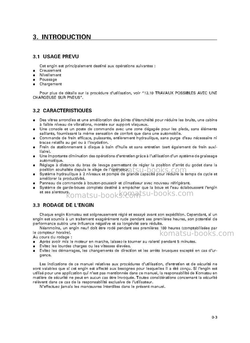 Komatsu wa470-3jpn Manuel d'utilisation couverture Page 5 Komatsu wa470-3jpn Manuel d'utilisation couverture Page 5