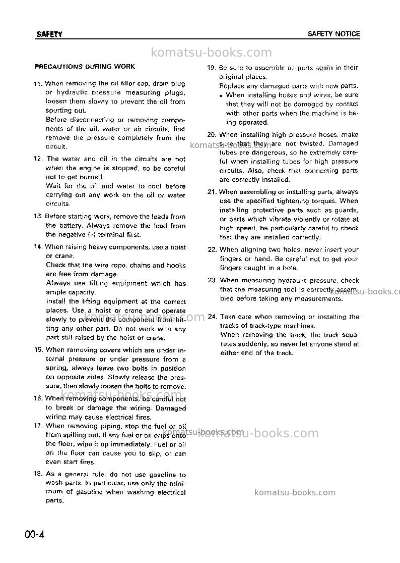 Komatsu wa420-3chn Repair & maintenance cover Page 5