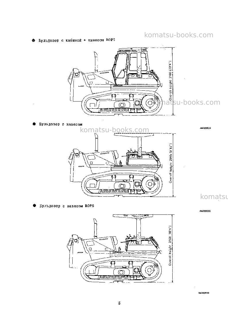 Komatsu d65e-12jpn--40c degree for cis Руководство по эксплуатации обложка Страница 5