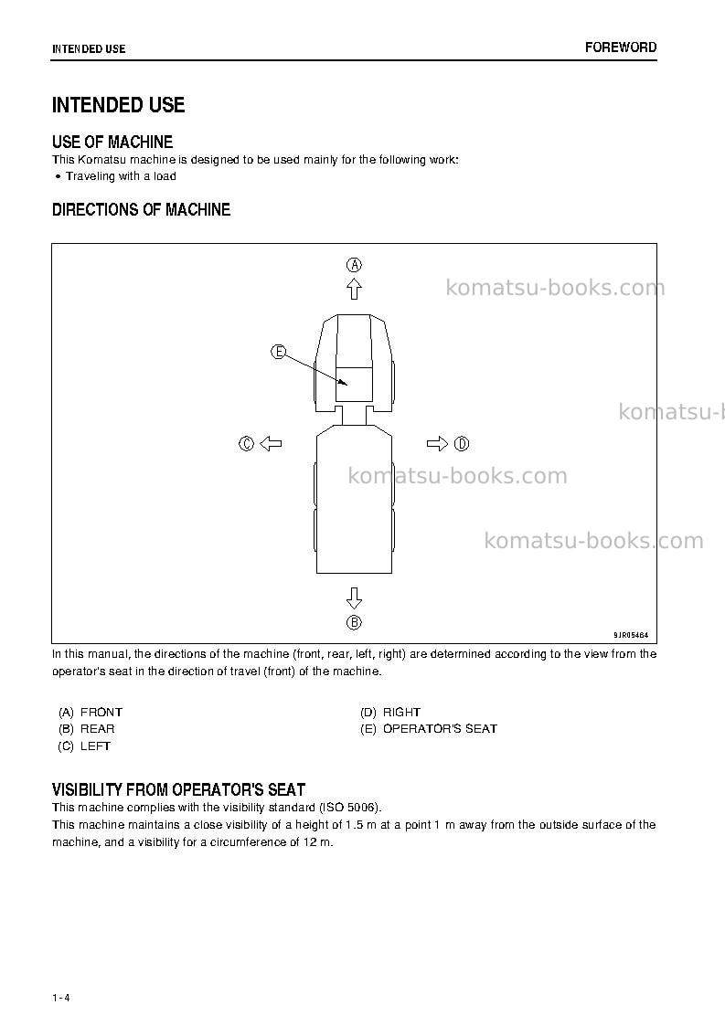 Komatsu hm300-2jpn Operation manual cover Page 5 Komatsu hm300-2jpn Operation manual cover Page 5