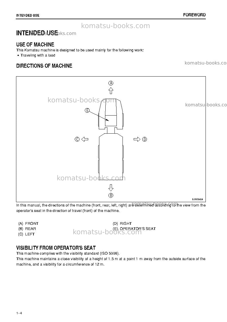 Komatsu hm350-2jpn Operation manual cover Page 5 Komatsu hm350-2jpn Operation manual cover Page 5