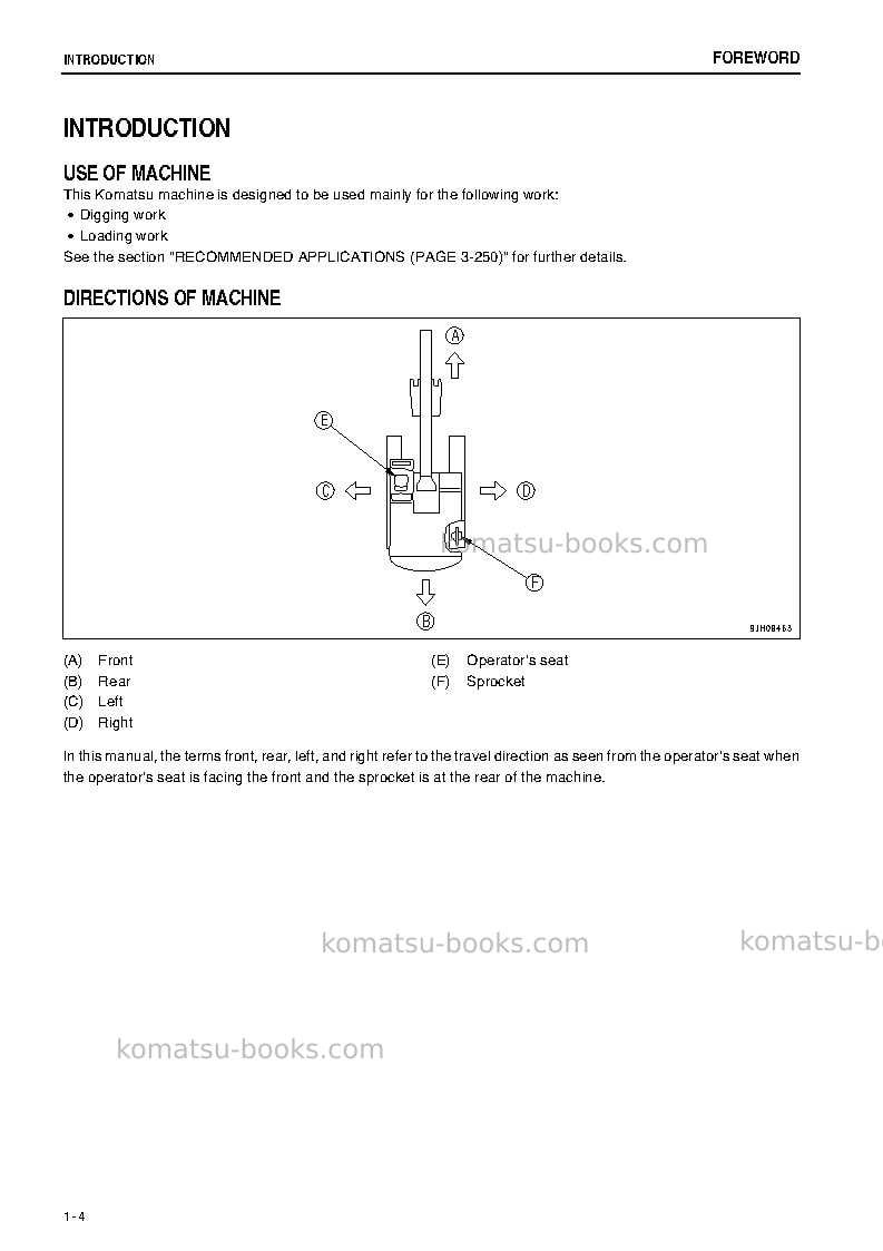 Komatsu pc2000-8jpn Operation manual cover Page 5 Komatsu pc2000-8jpn Operation manual cover Page 5