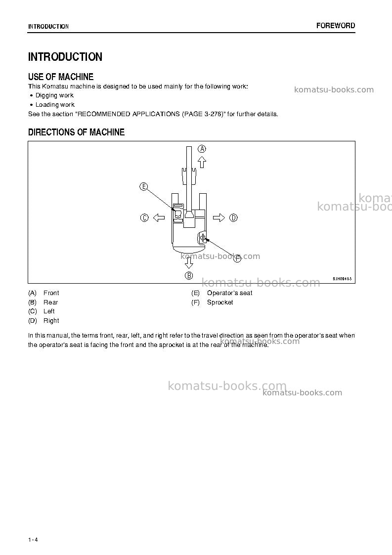 Komatsu pc2000-8jpn--30c degree Operation manual cover Page 5 Komatsu pc2000-8jpn--30c degree Operation manual cover Page 5