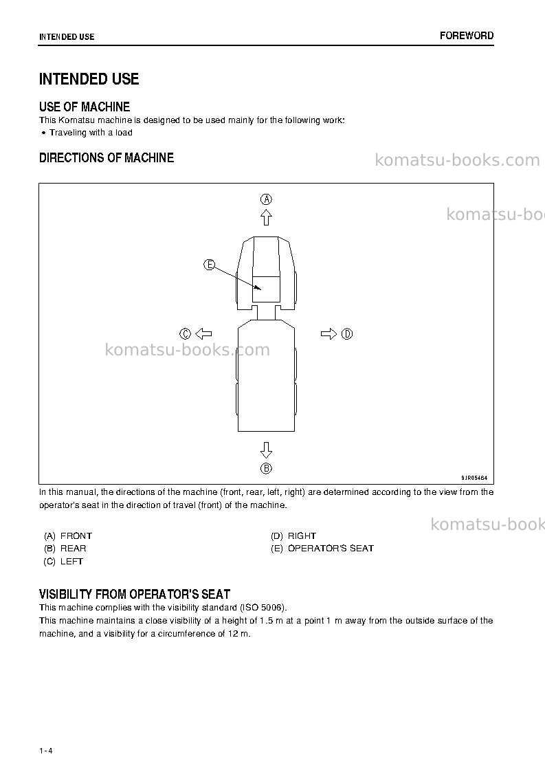 Komatsu hm350-2jpn Operation manual cover Page 5 Komatsu hm350-2jpn Operation manual cover Page 5