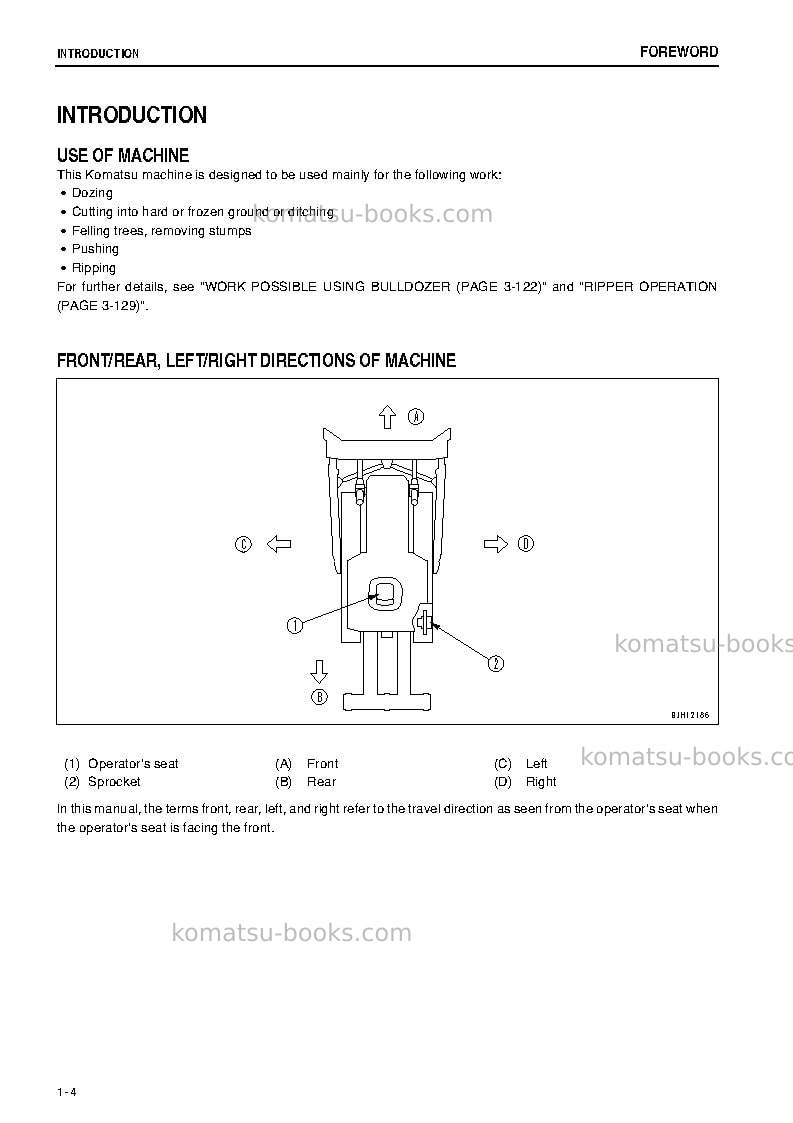 Komatsu d275ax-5jpn-e0 Operation manual cover Page 5