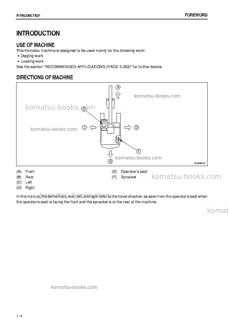 Komatsu pc2000-8jpn Operation manual cover Page 5 Komatsu pc2000-8jpn Operation manual cover Page 5