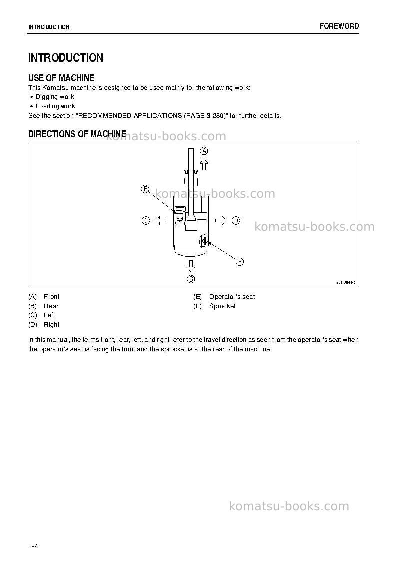 Komatsu pc2000-8jpn--30c degree Operation manual cover Page 5