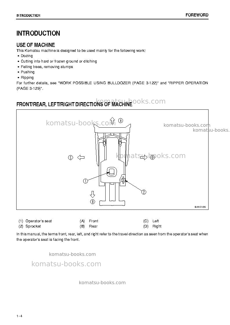 Komatsu d275ax-5jpn-e0 Operation manual cover Page 5 Komatsu d275ax-5jpn-e0 Operation manual cover Page 5