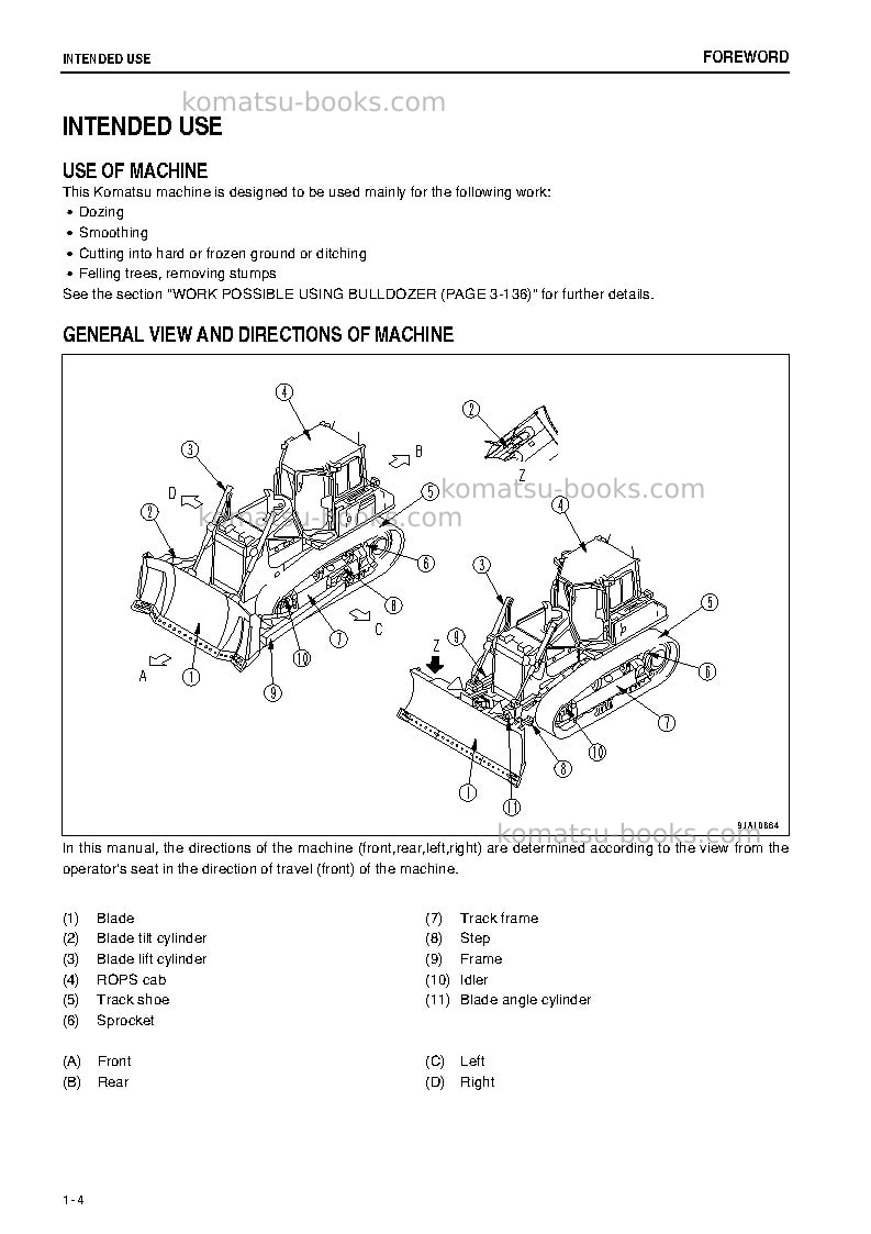 Komatsu d65wx-16jpn Operation manual cover Page 5 Komatsu d65wx-16jpn Operation manual cover Page 5