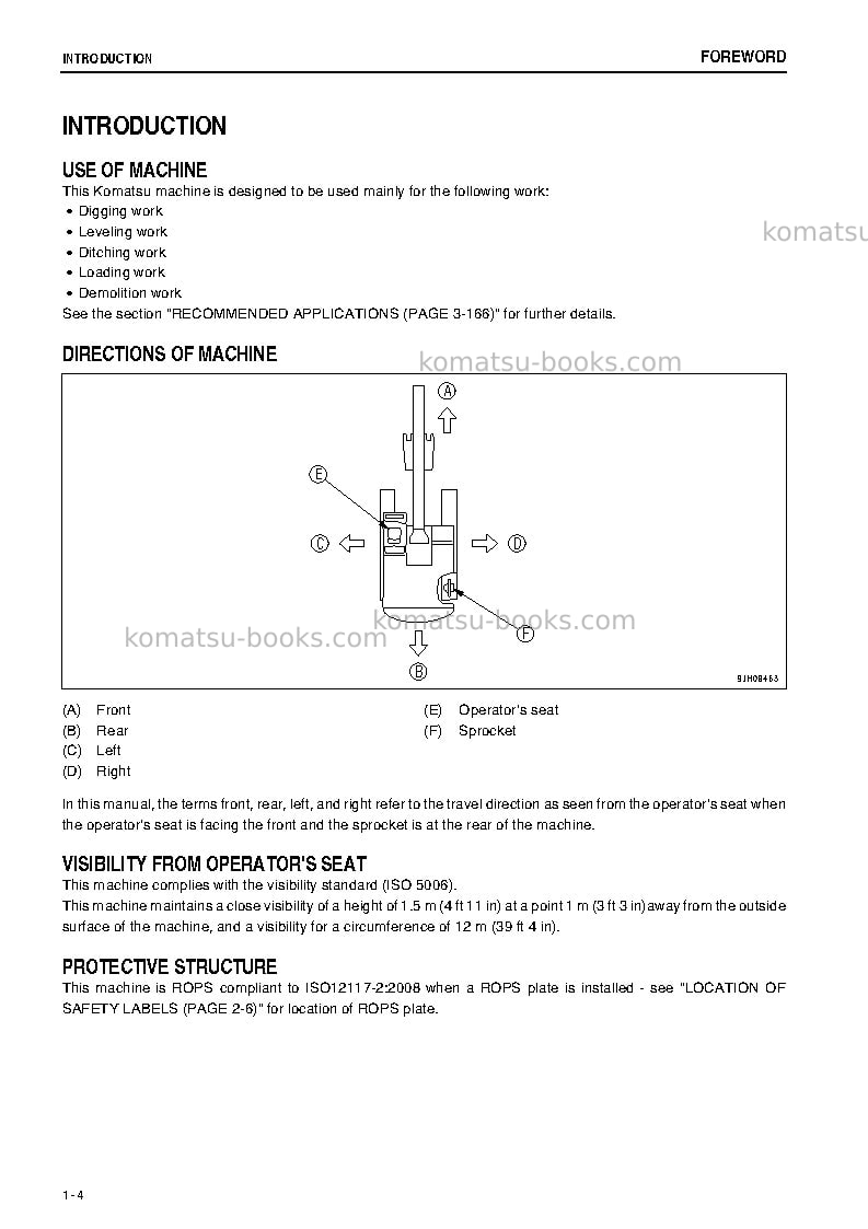 Komatsu pc88mr-8jpn Operation manual cover Page 5 Komatsu pc88mr-8jpn Operation manual cover Page 5