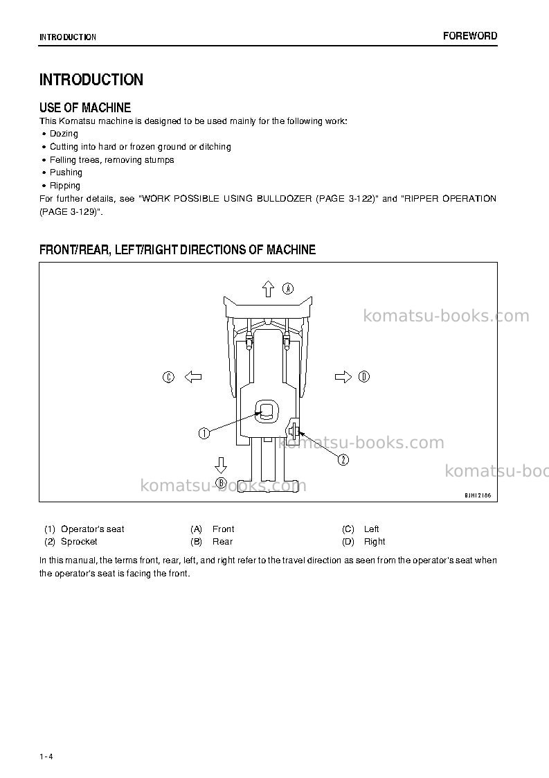 Komatsu d275ax-5jpn-e0 Operation manual cover Page 5 Komatsu d275ax-5jpn-e0 Operation manual cover Page 5