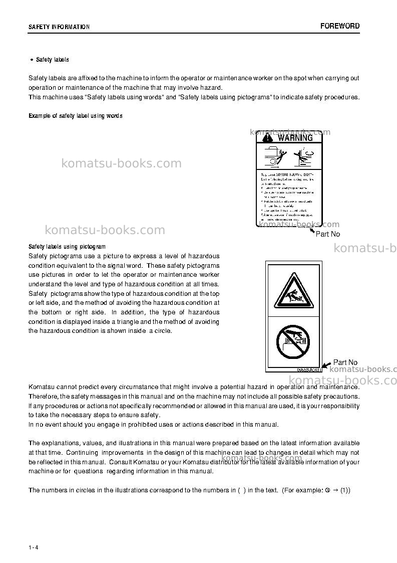 Komatsu pc55mr-3jpn Operation manual cover Page 5