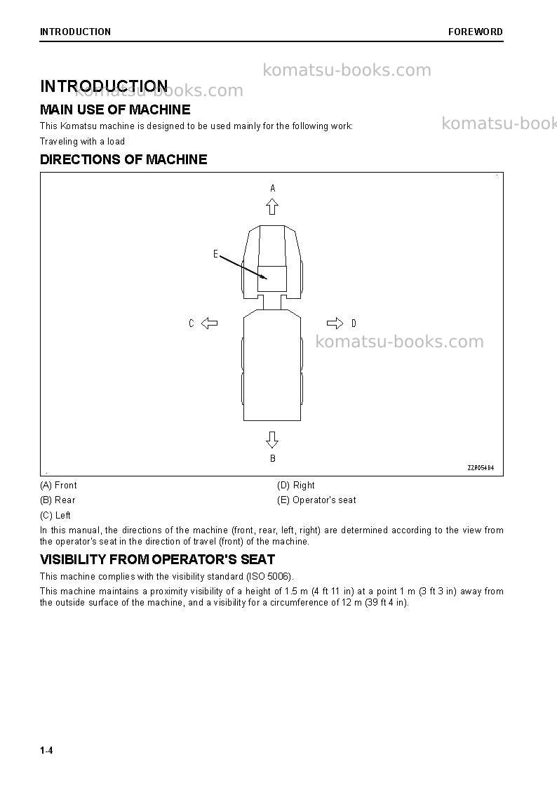Komatsu hm300-5jpn Operation manual cover Page 5