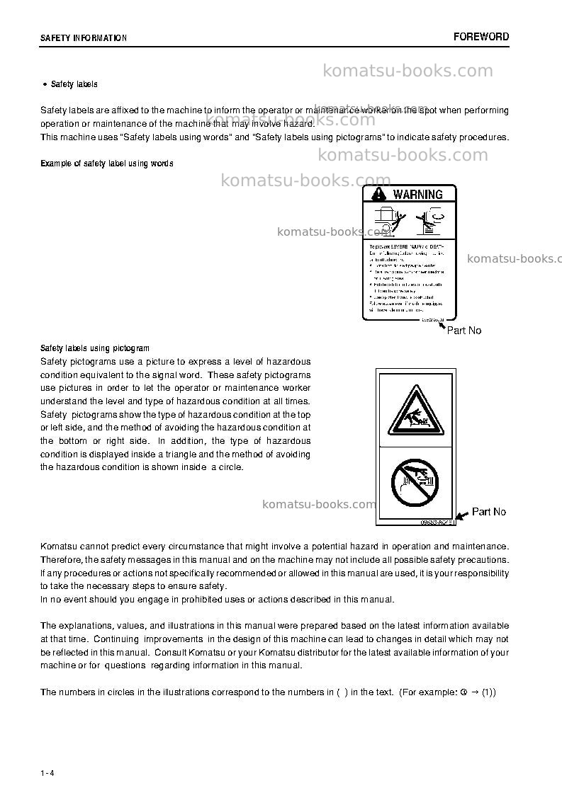 Komatsu pc55mr-3jpn Operation manual cover Page 5