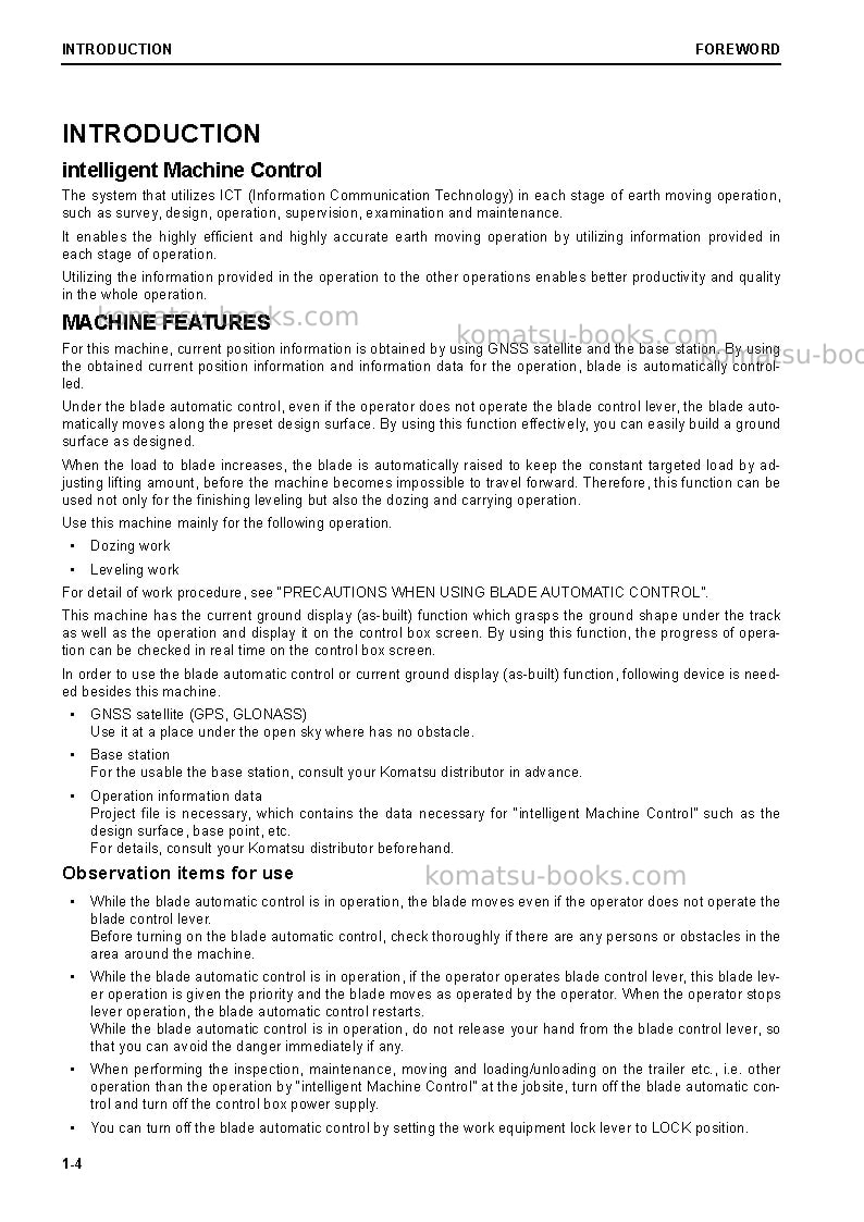 Komatsu d65pxi-18jpn Operation manual cover Page 5 Komatsu d65pxi-18jpn Operation manual cover Page 5