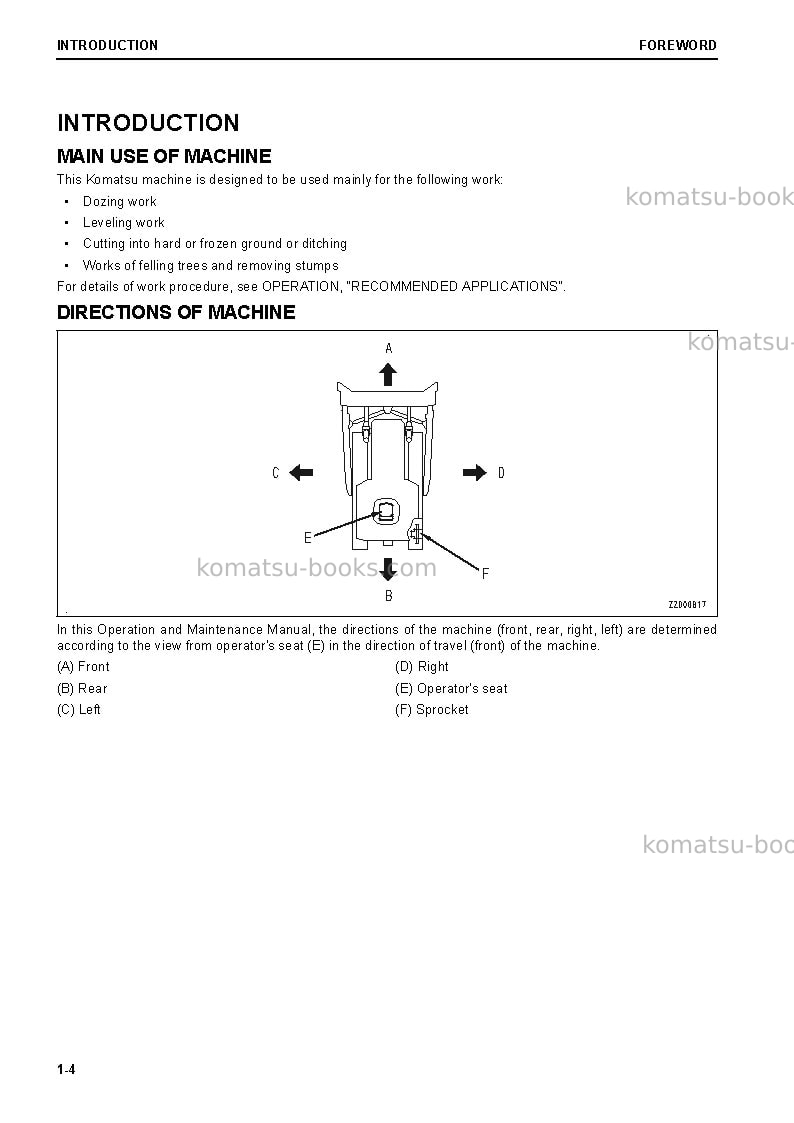 Komatsu d65px-18jpn Operation manual cover Page 5 Komatsu d65px-18jpn Operation manual cover Page 5