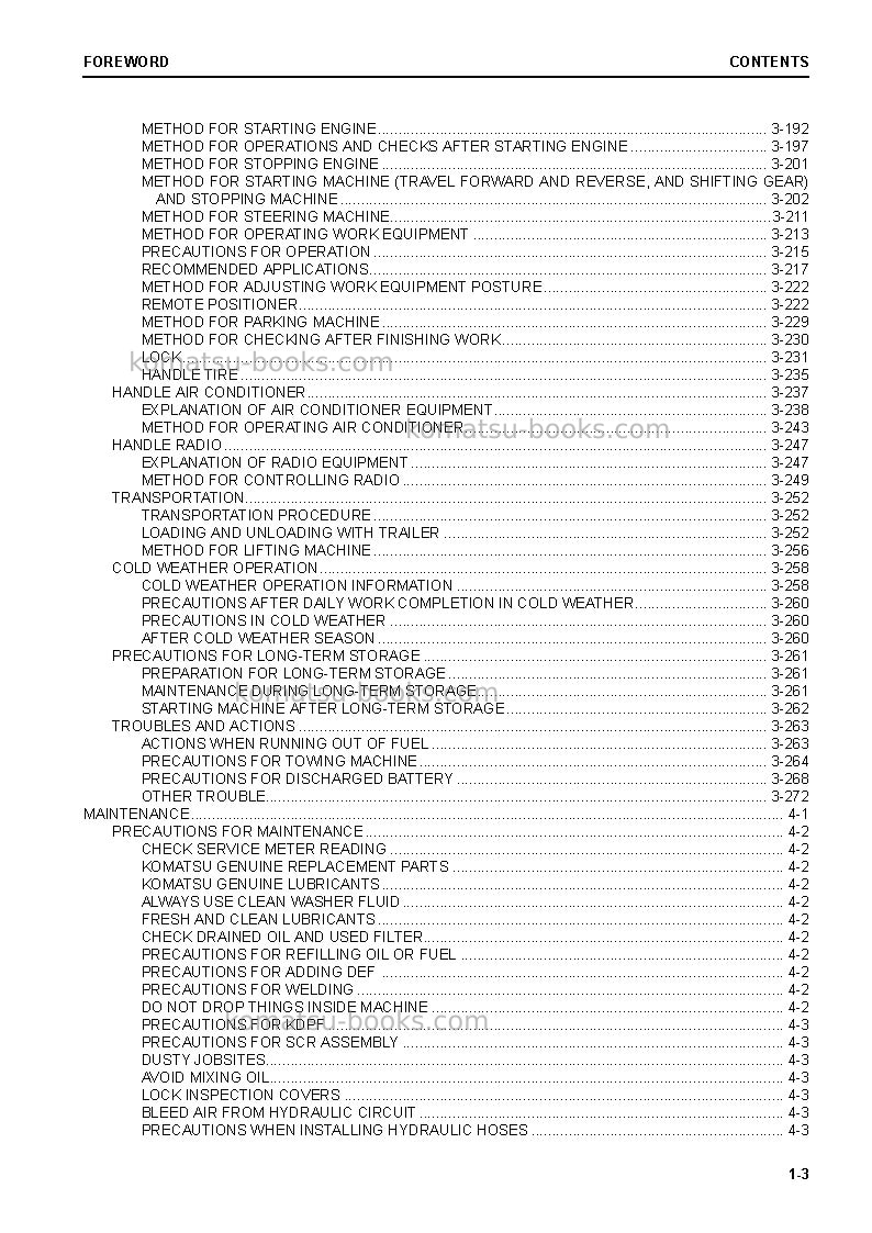 Komatsu wa320-8jpn Operation manual cover Page 5